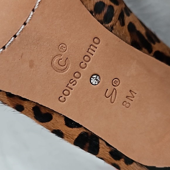 Corso Como Animal Print Calf Hair Pump with Padded insole Size 8 - Picture 13 of 16